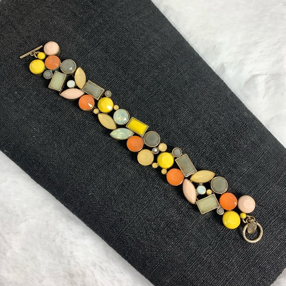 LOFT bracelet multi colored & gold toggle closure - Picture 2 of 6